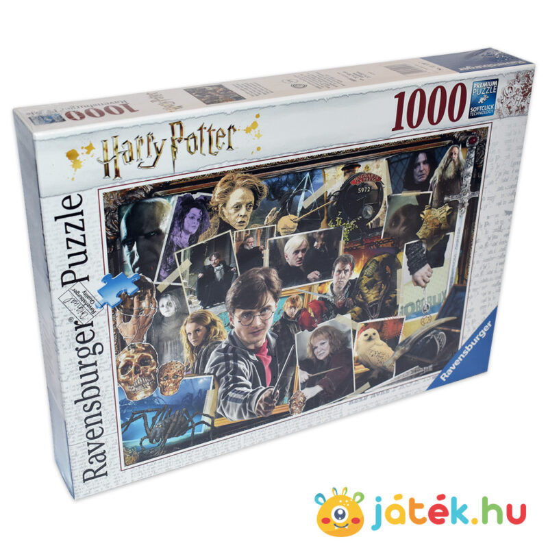 1000 darabos Harry Potter vs Voldemort puzzle doboza balról - Ravensburger 151707