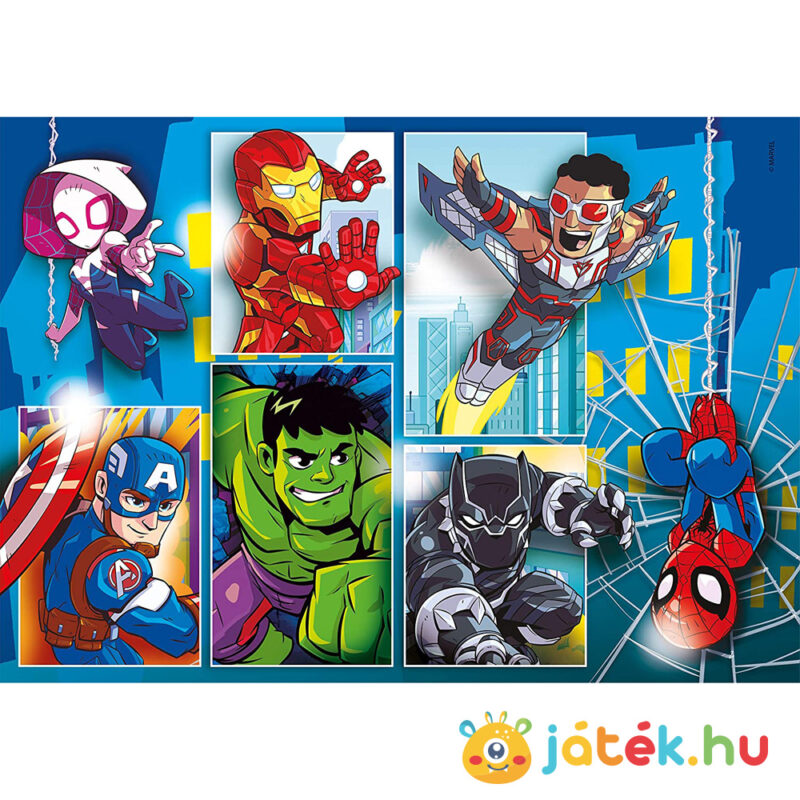 2x20 darabos Marvel: Szuperhősök puzzle első képe (Super Hero Adventures) - Clementoni SuperColor 24768