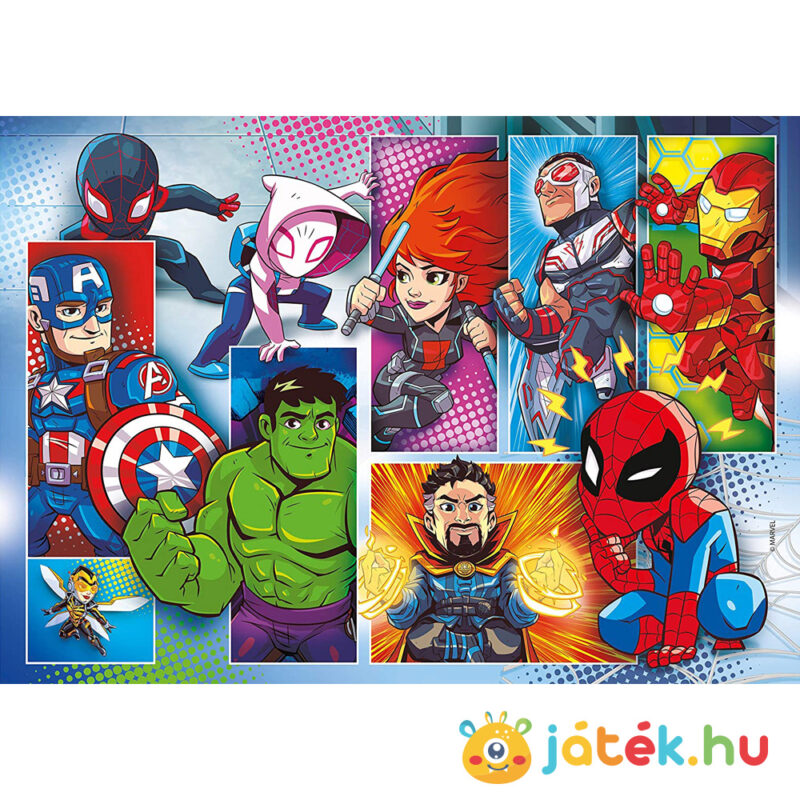 2x20 darabos Marvel: Szuperhősök puzzle második képe (Super Hero Adventures) - Clementoni SuperColor 24768