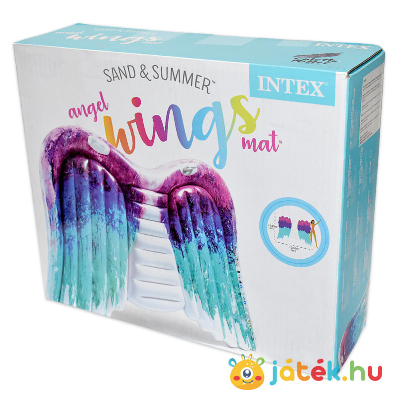 Angyalszárny alakú strand matrac doboza oldalról - Intex 58786