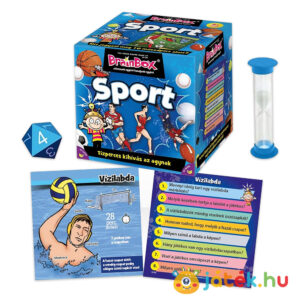 Brainbox: Sport memóriafejlesztő társasjáték doboza és tartalma