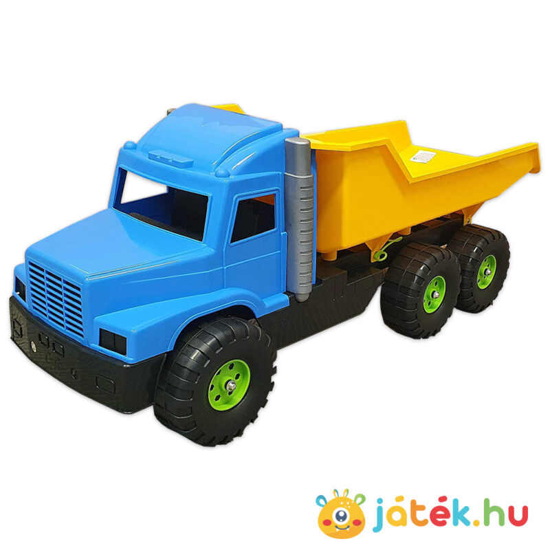 D-Toys: óriás dömper oldalról, kék-sárga - 80 cm.