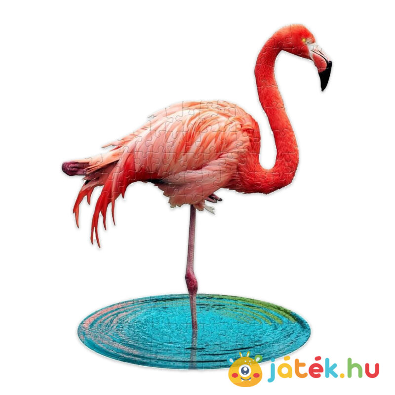 100 darabos flamingó forma puzzle kirakva - Wow Puzzle Junior