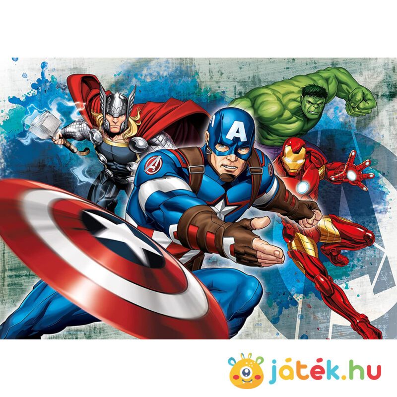 Marvel: Bosszúállók puzzle (4in1) Amerika Kapitánya - 20-60-100-180 darabos - Clementoni SuperColor Progressive 07722