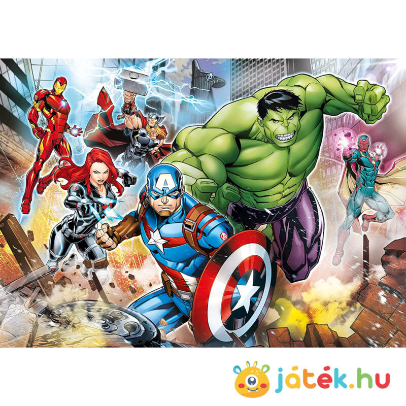Marvel: Bosszúállók puzzle (4in1) Hulk - 20-60-100-180 darabos - Clementoni SuperColor Progressive 07722