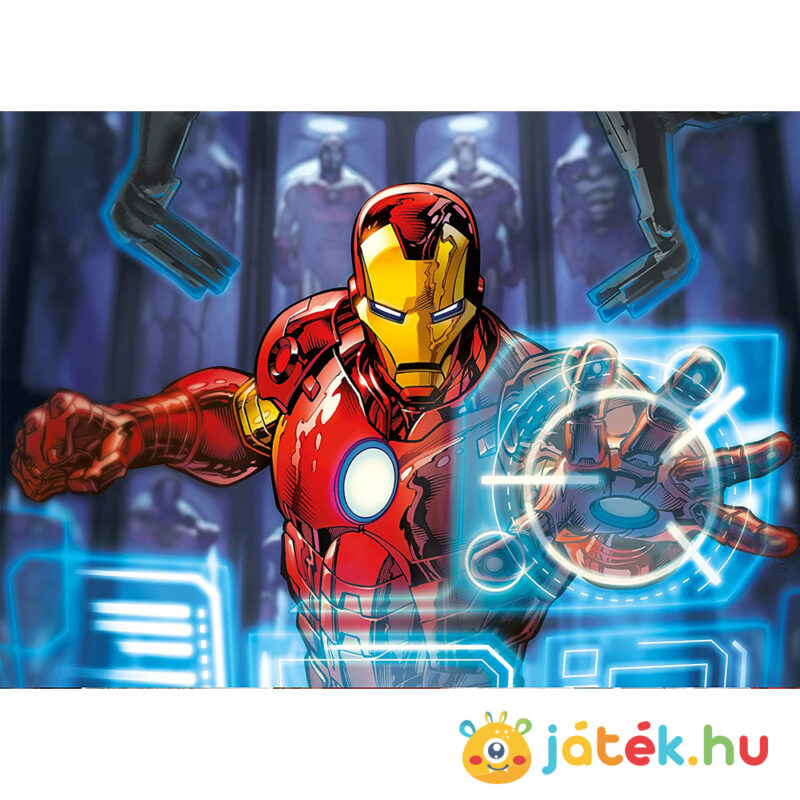 Marvel: Bosszúállók puzzle (4in1) Vasember - 20-60-100-180 darabos - Clementoni SuperColor Progressive 07722