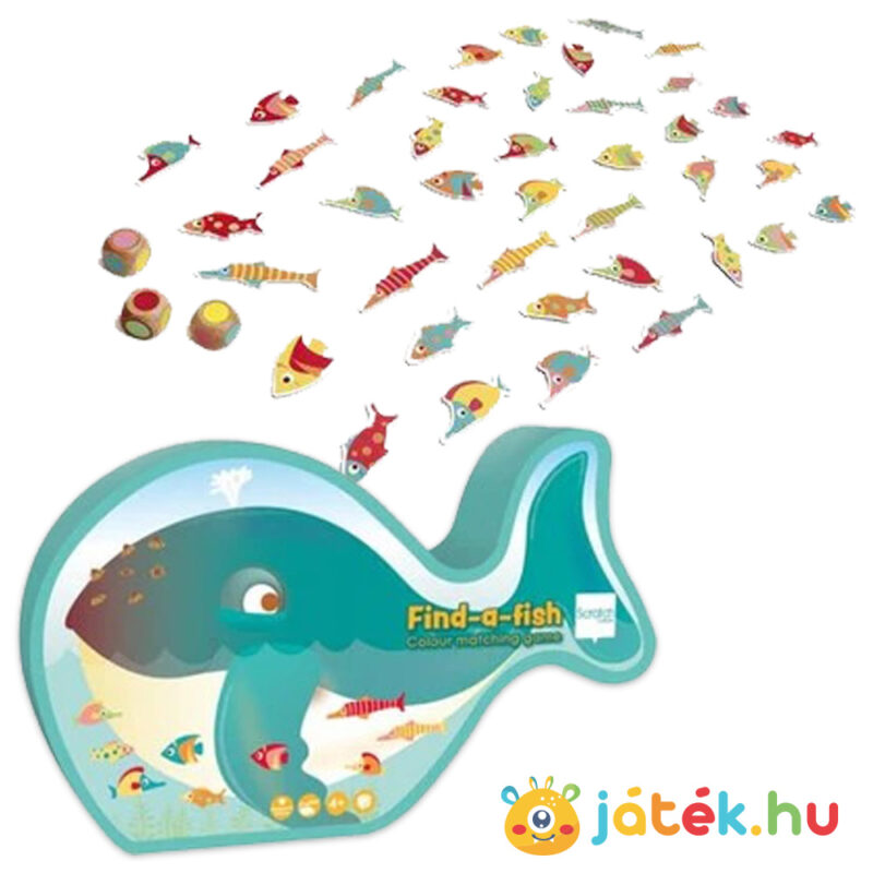 Találd meg a halat színpárosító társasjáték gyerekeknek - Scratch Europe