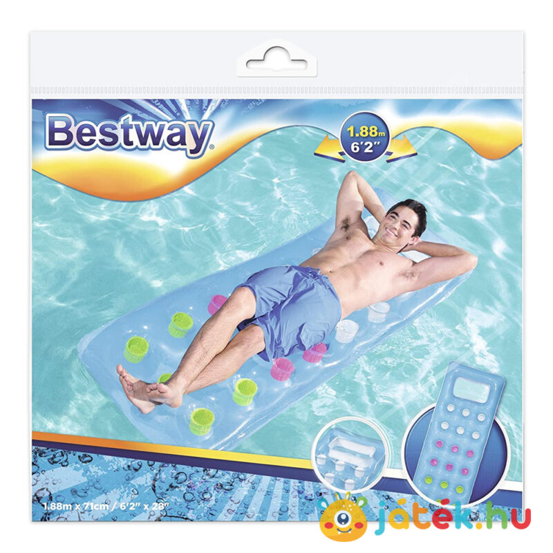 Felfújható, kék strandmatrac csomagolása - Bestway 43040