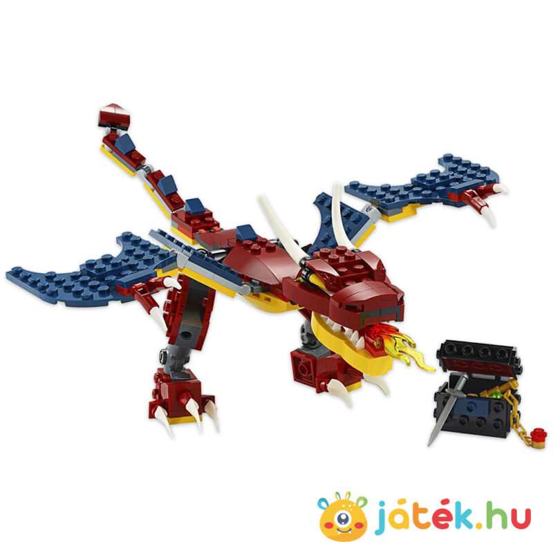 Lego Creator 31102: 3 az 1-ben tűzsárkány megépítve
