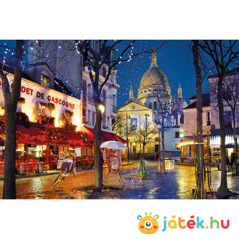 Párizs, Montmartre puzzle képe - 1500 db - Clementoni 31999