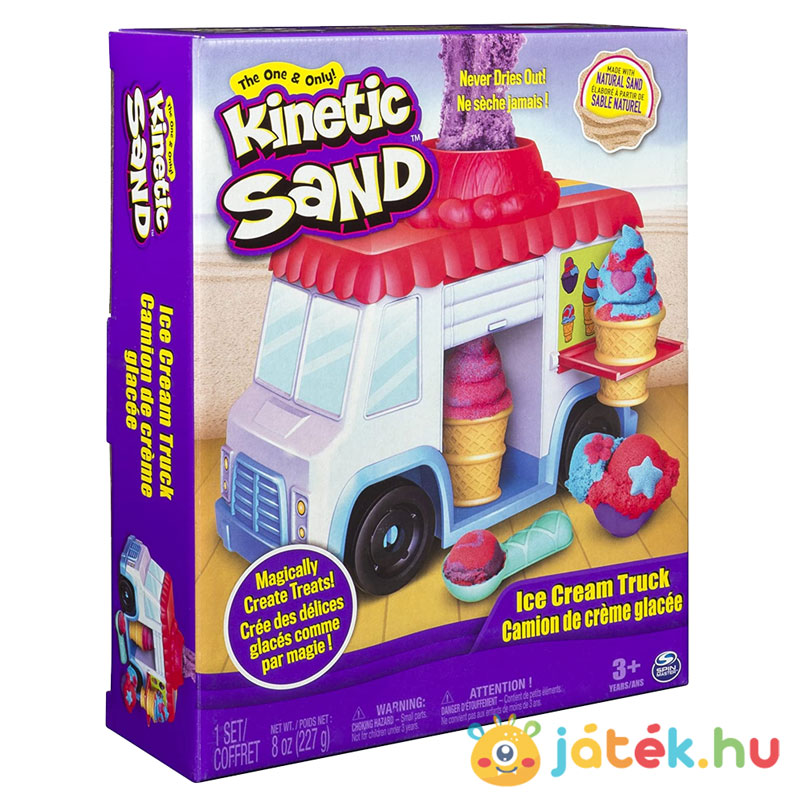Kinetikus homok: Fagyis kocsi (Kinetic Sand: Ice Cream Truck), jobbról