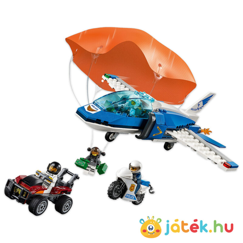 Lego City 60208: Légi rendőrségi ejtőernyős letartóztatás akcióban