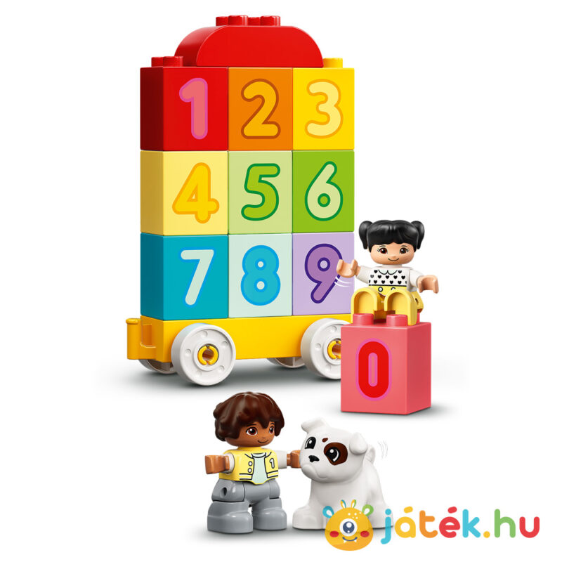Lego Duplo 10954: Számvonat, tanulj meg számolni szett számfala és figurái