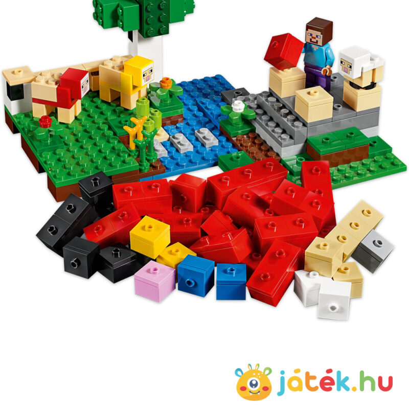Lego Minecraft 21153: A Gyapjúfarm építőkockái