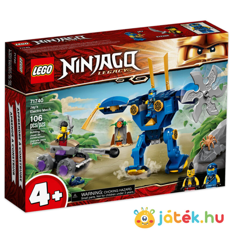Lego Ninjago 71740: Jay Elektrorobotja (Jay és Eyezór)