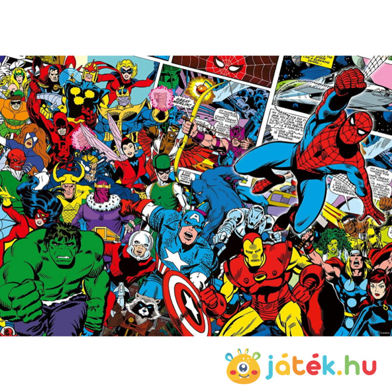 1000 darabos Marvel küldtés puzzle kirakott képe - Ravensburger 16562