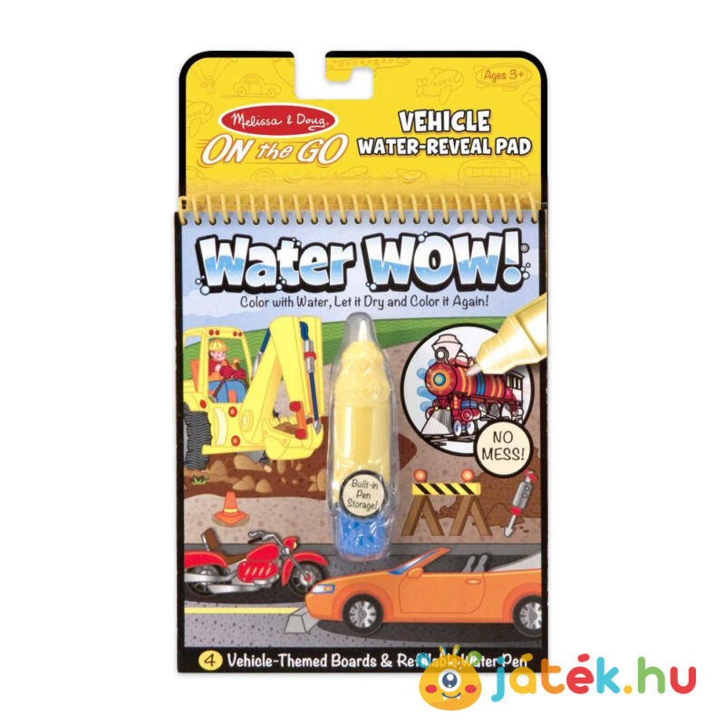Rajzolás vízzel: Járművek kreatív rajzoló játék - Melissa & Doug