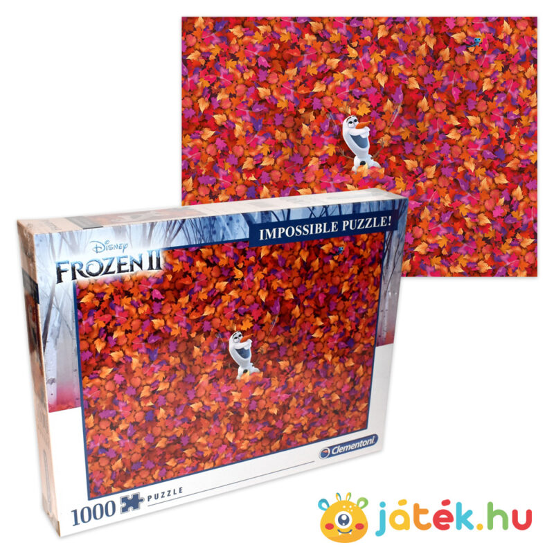 Jégvarázs 2 (Frozen 2) Impossible puzzle kirakott képe és doboza - 1000 db - Clementoni 39526