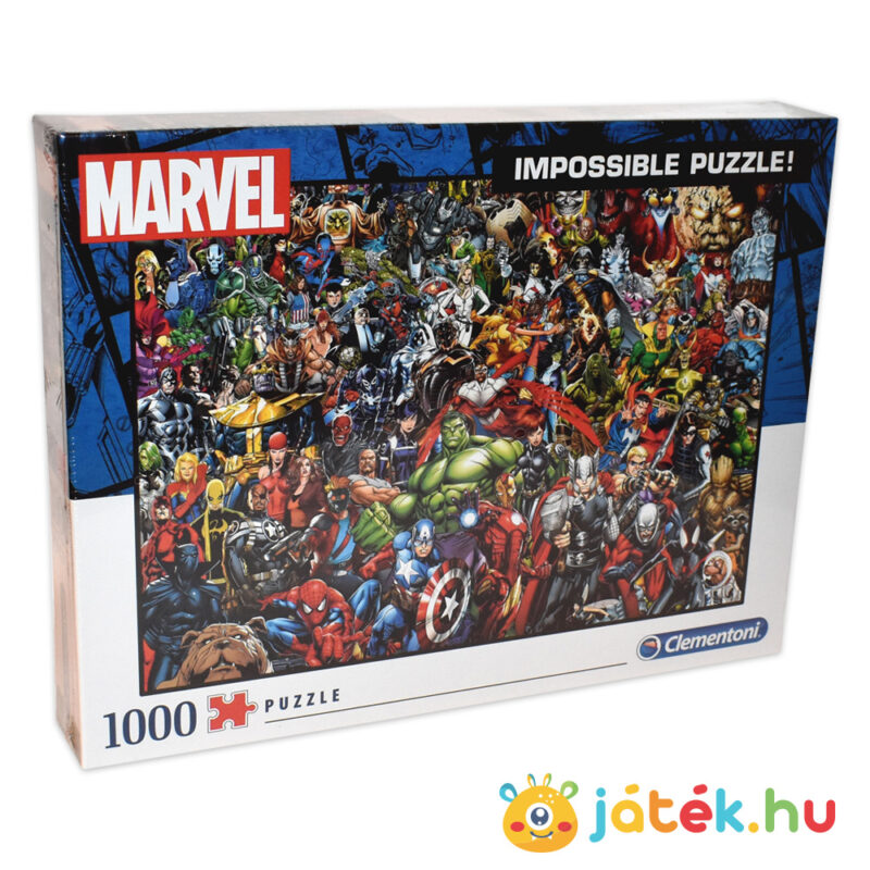 1000 darabos Marvel szuperhősök, a lehetetlen puzzle balról - Clementoni Impossible puzzle 39411