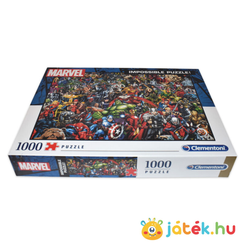 1000 darabos Marvel szuperhősök, a lehetetlen puzzle fektetve - Clementoni Impossible puzzle 39411