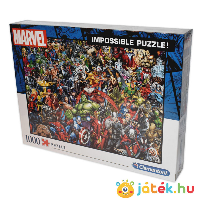 1000 darabos Marvel szuperhősök, a lehetetlen puzzle jobbról - Clementoni Impossible puzzle 39411
