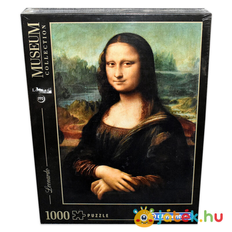 Mona Lisa puzzle előről - 1000 db kirakó - Clementoni múzeum kollekció 31413