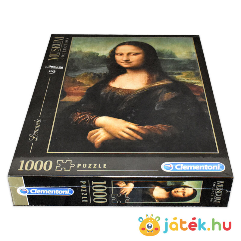 Mona Lisa puzzle fektetve - 1000 db kirakó - Clementoni múzeum kollekció 31413