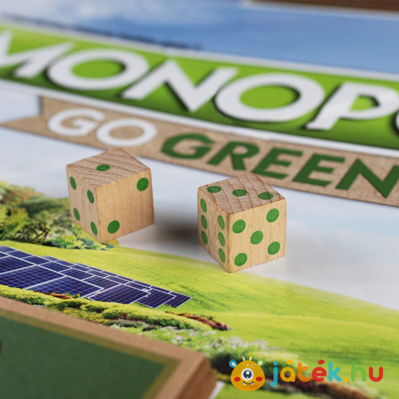 Monopoly: Válts zöldre társasjáték dobókockák