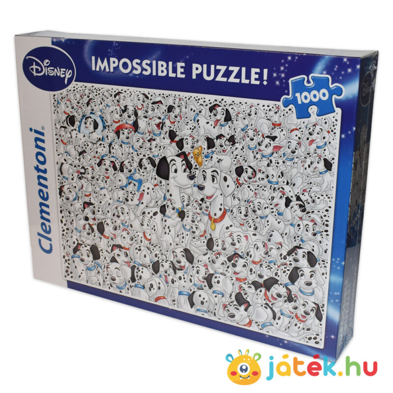101 kiskutya: A lehetetlen puzzle jobbról - 1000 db - Clementoni 39358