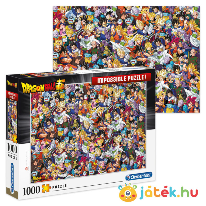Dragon Ball: A lehetetlen kirakó képe és doboza - 1000 db - Clementoni Impossible Puzzle 39489