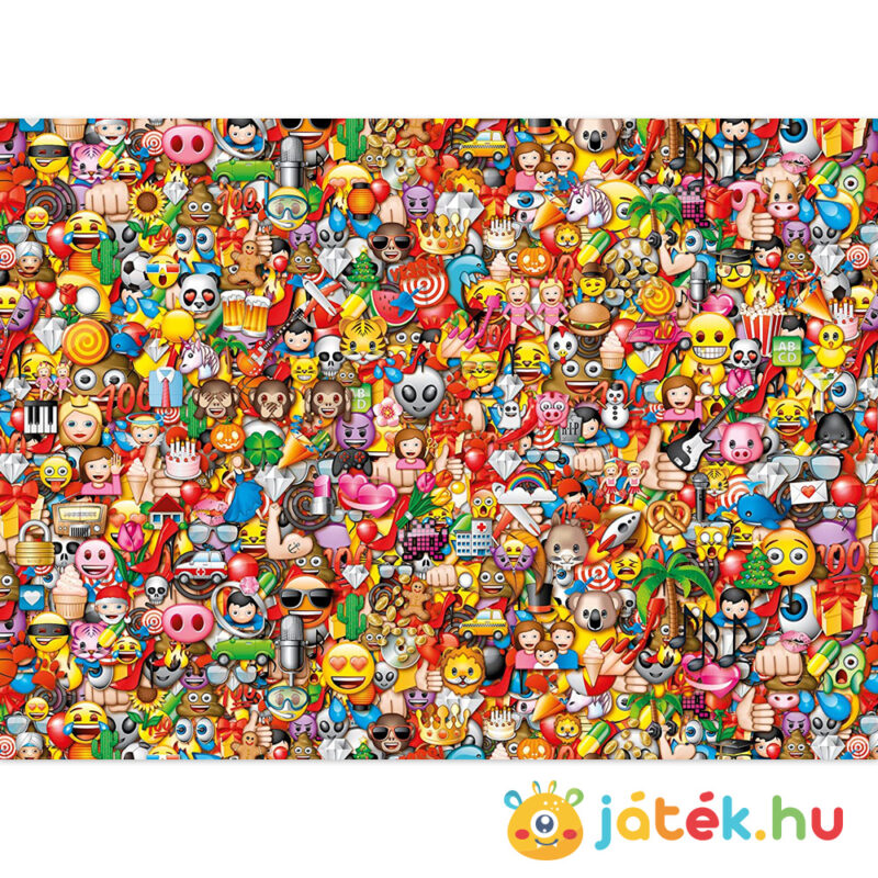 Emoji, a lehetetlen puzzle kirakott képe - 1000 db - Clementoni Impossible 39388