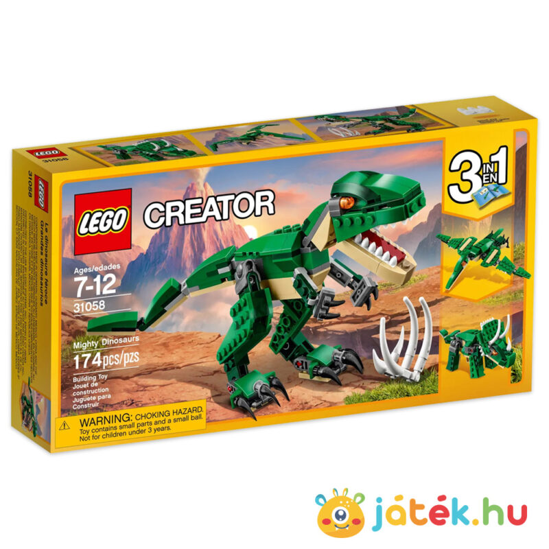 Lego Creator 3 az 1-ben: Hatalmas dinoszaurusz 31058