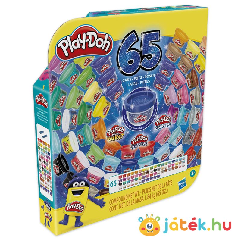 Play-Doh: Teljes gyurma színgyűjtemény (65 db-os szett) - Hasbro