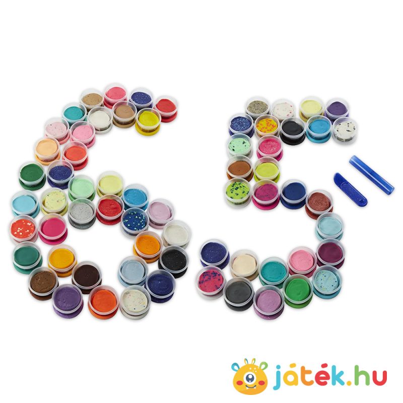 Play-Doh: Teljes gyurma színgyűjtemény, kirakva (65 db-os szett) - Hasbro