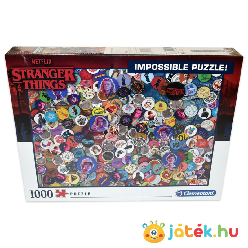 Stranger Things: A lehetetlen kirakó előről - 1000 db - Clementoni Impossible Puzzle 39528