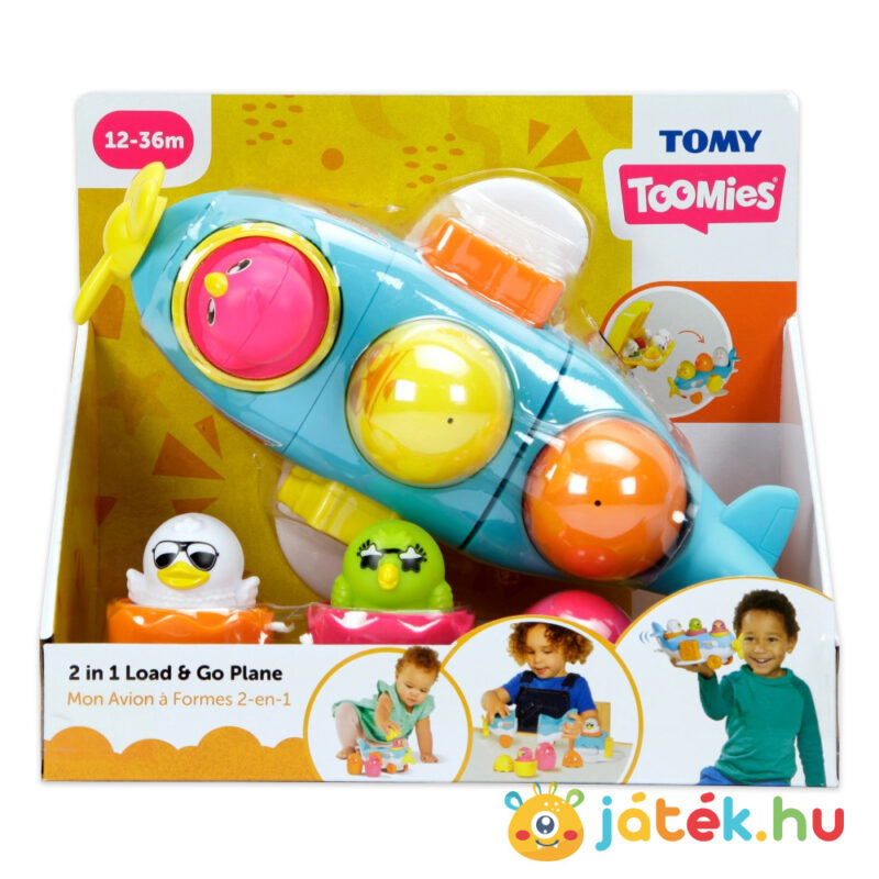 Tomy Toomies: 2 az 1-ben vidám repülő csibék tojásban, foglalkoztató baba játék