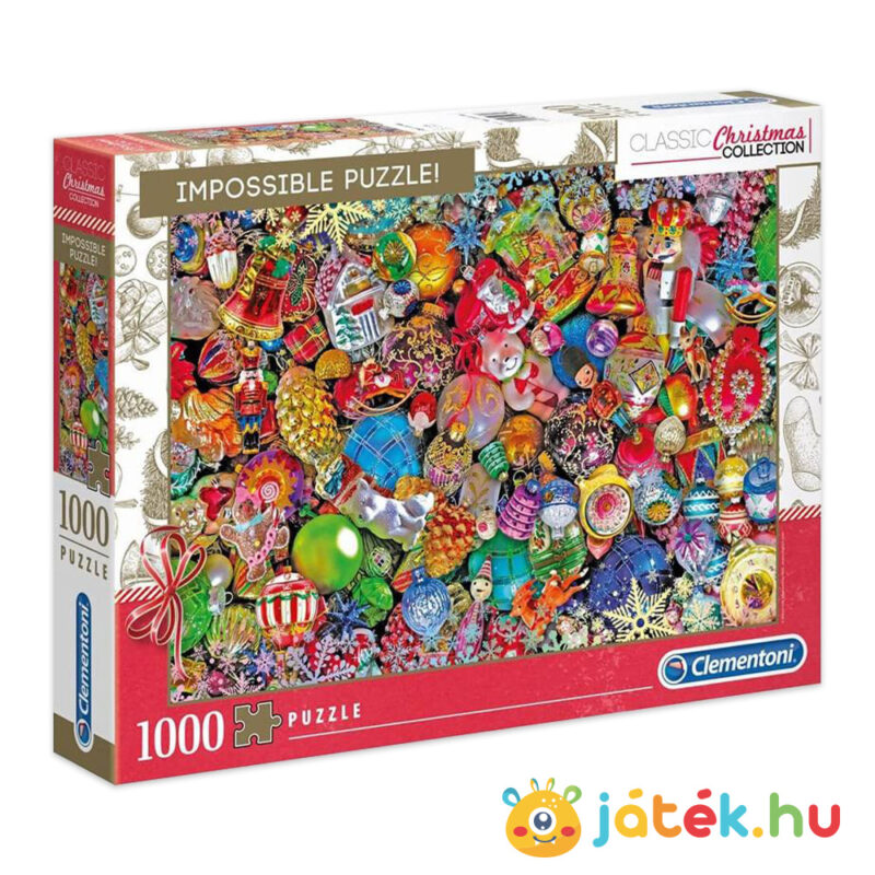 Vidám Karácsony: A Lehetetlen kirakó - 1000 db - Clementoni Impossible Puzzle 39585
