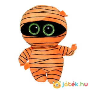TY Beanie Boos: Mask, a narancssárga plüss múmia, szemből