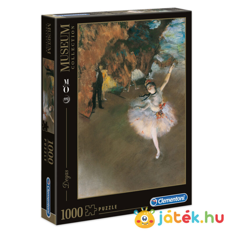 Degas: Táncosnő a színpadon puzzle balról (A tánc csillaga) - Clementoni Museum Collection 31413