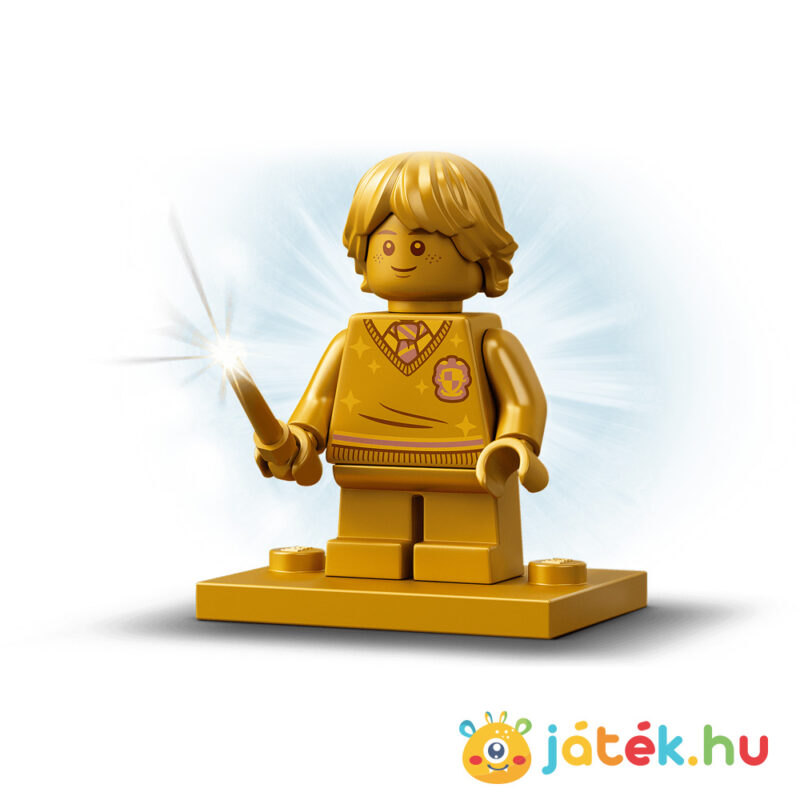 Lego Harry Potter 76388: Látogatás Roxmorts faluban, arany Weasley Lego figurával