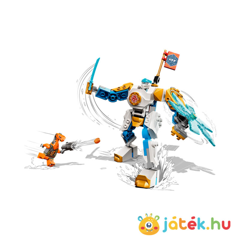 Lego Ninjago 71761: Zane szupererős Evo robotja, harc közben