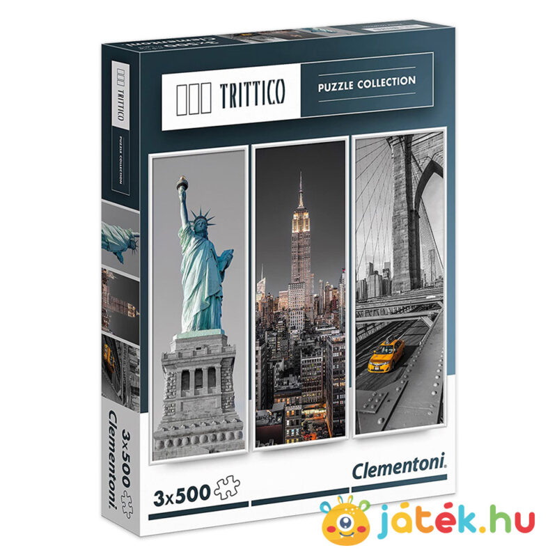 New York puzzle - 3 x 500 db - Clementoni, Trittico Collection 39305