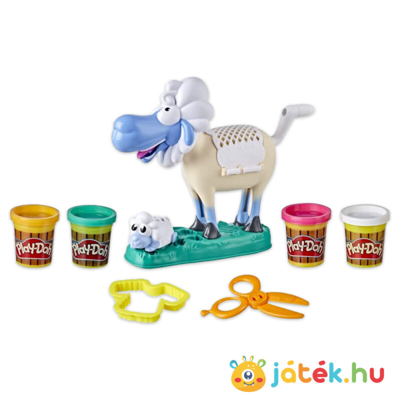 Play-Doh Animal Crew: Sherrie, a nyírható bárány gyurma készlet tartalma - Hasbro