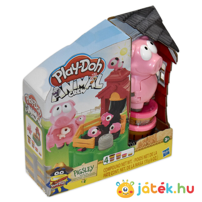Play-Doh: Pigsley és a dagonyázó malacok gyurma készlet doboza balról - Hasbro