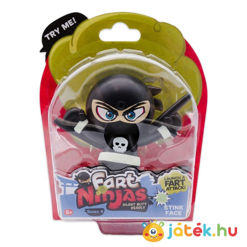 Puki Nindzsa: Bűzlő arc, szellentő ninja játékfigura doboza