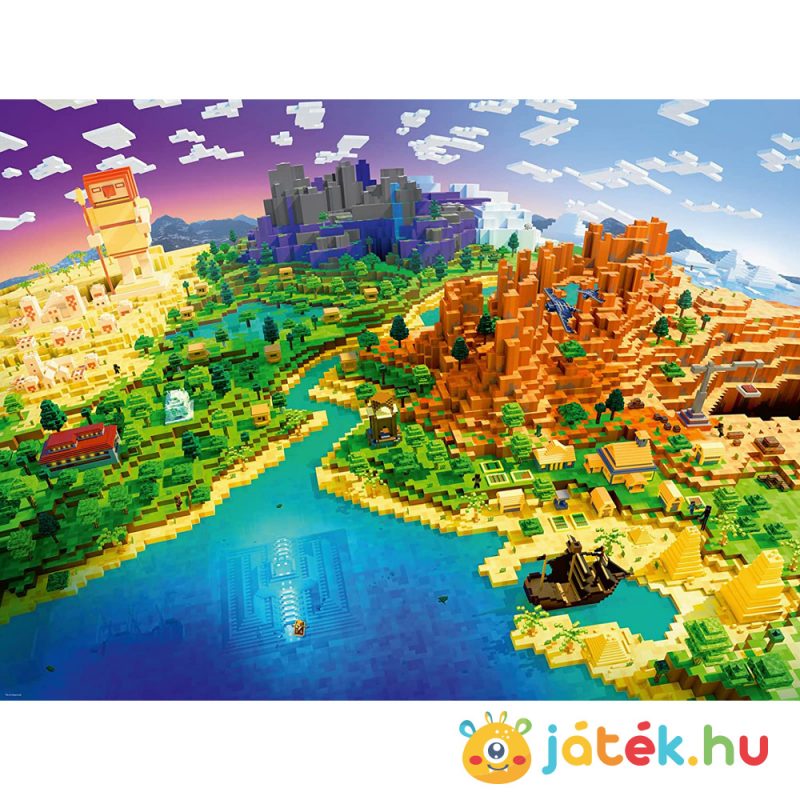 A Minecraft világa puzzle képe - 1500 db - Ravensburger 17189