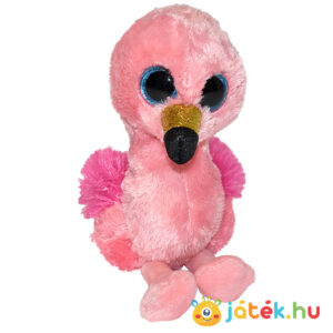 Ty Beanie Boos: Gilda, a rózsaszín plüss flamingó, előről (15 cm)