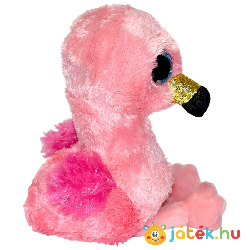 Ty Beanie Boos: Gilda, a rózsaszín plüss flamingó, oldalról (15 cm)
