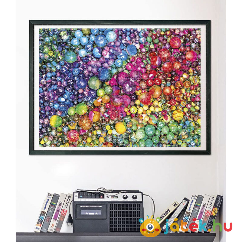Üveggolyók puzzle (Marbles) a falon - 1000 db - Clementoni ColorBoom 39650