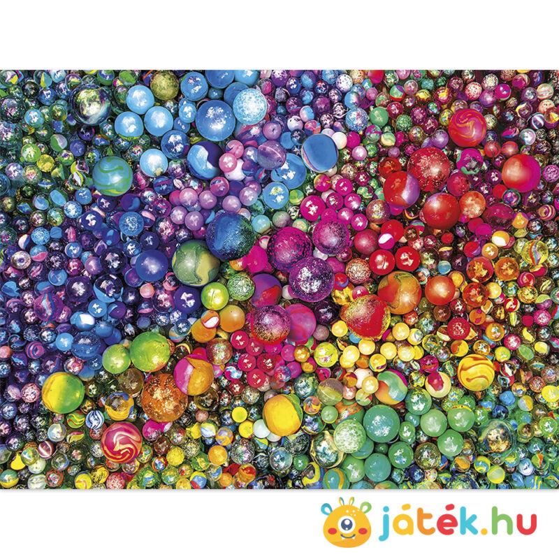 Üveggolyók puzzle (Marbles) képe - 1000 db - Clementoni ColorBoom 39650